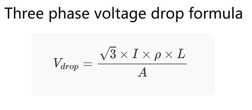 Single-phase Voltage Drop Calculator